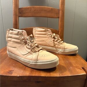Vans High-Top Sneakers in Light Pink/Tan